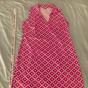 Katherine Way sleeveless v-neck dress with collar